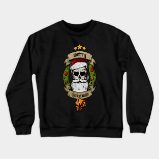 Merry Christmas Skull design Crewneck Sweatshirt